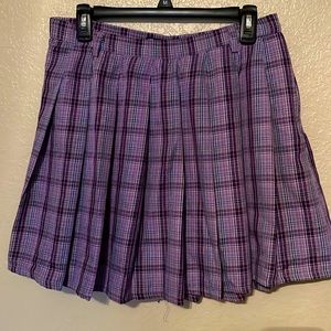 Plaid purple and pink Hot Topic skirt